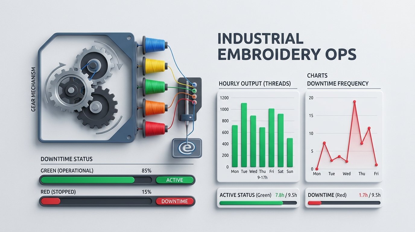 How to Reduce Embroidery Machine Downtime in Your Shift
