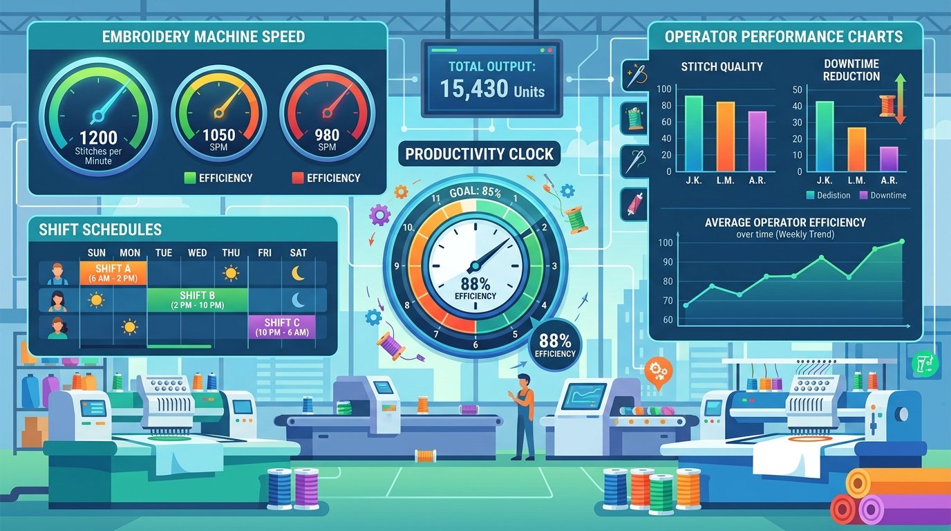 Optimizing Embroidery Operator Shift Productivity